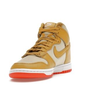 Nike High-Top Sneakers in Mustard and Beige